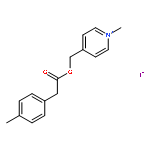 PYRIDINIUM, 1-METHYL-4-[[[(4-METHYLPHENYL)ACETYL]OXY]METHYL]-, IODIDE