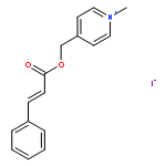 Pyridinium, 1-methyl-4-[[(1-oxo-3-phenyl-2-propenyl)oxy]methyl]-, iodide