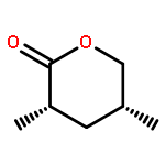 2H-Pyran-2-one, tetrahydro-3,5-dimethyl-, (3S-cis)-