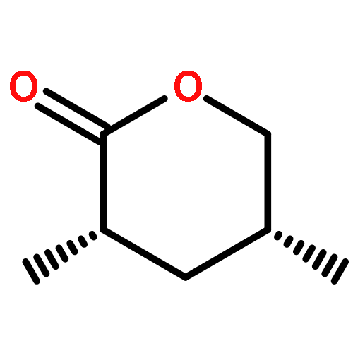 2H-Pyran-2-one, tetrahydro-3,5-dimethyl-, (3S-cis)-