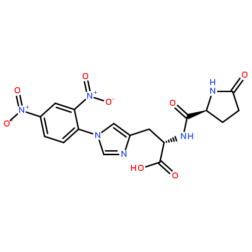 L-HISTIDINE, 1-(2,4-DINITROPHENYL)-N-(5-OXO-L-PROLYL)-