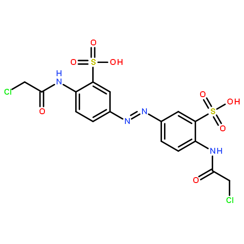 2-[(2-CHLOROACETYL)AMINO]-5-[[4-[(2-CHLOROACETYL)AMINO]-3-SULFOPHENYL]DIAZENYL]BENZENESULFONIC ACID 