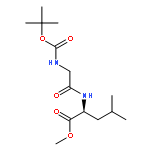 L-LEUCINE, N-[N-[(1,1-DIMETHYLETHOXY)CARBONYL]GLYCYL]-, METHYL ESTER