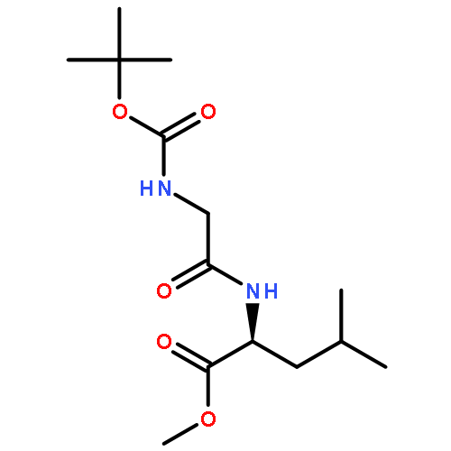 L-LEUCINE, N-[N-[(1,1-DIMETHYLETHOXY)CARBONYL]GLYCYL]-, METHYL ESTER