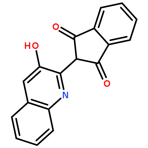 3-HYDROXY-2-(1,3-INDANDIONE-2-YL)QUINOLINE 