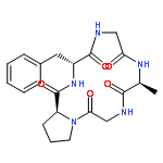 Cyclo(L-alanylglycyl-L-prolyl-D-phenylalanylglycyl)