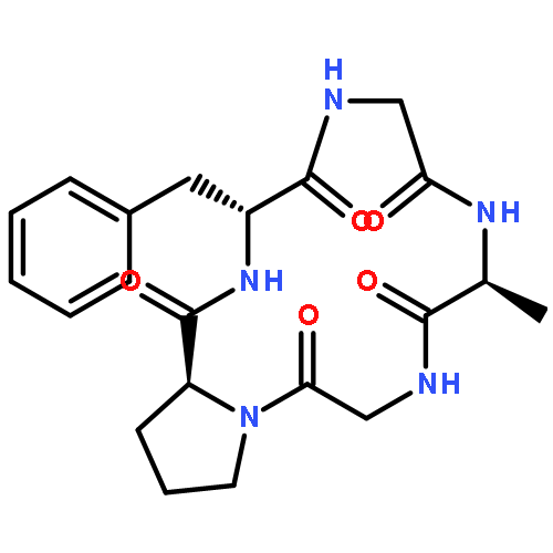 Cyclo(L-alanylglycyl-L-prolyl-D-phenylalanylglycyl)