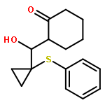 CYCLOHEXANONE, 2-[HYDROXY[1-(PHENYLTHIO)CYCLOPROPYL]METHYL]-