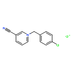 Pyridinium, 1-[(4-chlorophenyl)methyl]-3-cyano-, chloride