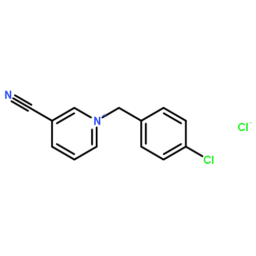 Pyridinium, 1-[(4-chlorophenyl)methyl]-3-cyano-, chloride