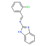 1H-Benzimidazol-2-amine, N-[(2-chlorophenyl)methylene]-