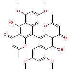 5,5'-dihydroxy-6,6',8,8'-tetramethoxy-2,2'-dimethyl-4H,4'H-10,10'-bibenzo[g]chromene-4,4'-dione