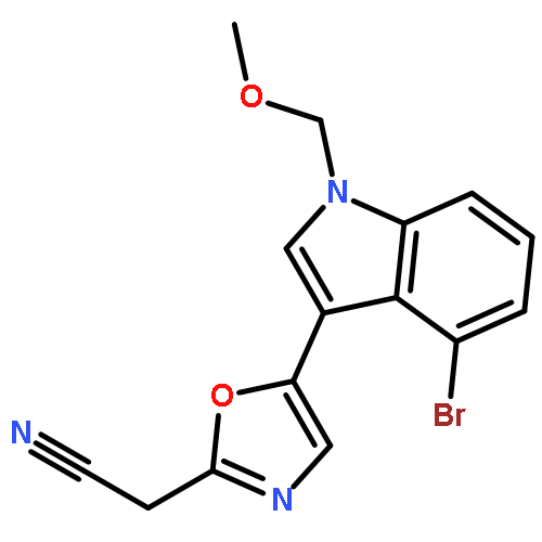 2-Oxazoleacetonitrile, 5-[4-bromo-1-(methoxymethyl)-1H-indol-3-yl]-