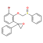 OXIRANE, 2-[3-BROMO-2-[(PHENYLSULFINYL)METHOXY]PHENYL]-2-PHENYL-