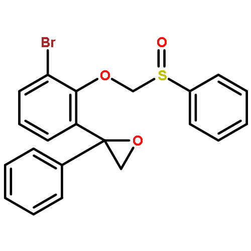 OXIRANE, 2-[3-BROMO-2-[(PHENYLSULFINYL)METHOXY]PHENYL]-2-PHENYL-