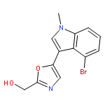 2-Oxazolemethanol, 5-(4-bromo-1-methyl-1H-indol-3-yl)-