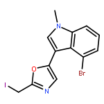 1H-INDOLE, 4-BROMO-3-[2-(IODOMETHYL)-5-OXAZOLYL]-1-METHYL-