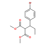 Propanedioic acid, [1-(4-bromophenyl)propyl]-, dimethyl ester, rel-(+)-