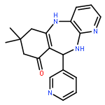 <br>7,7-Dimethyl-10-(pyridin-3-yl)-7,8,10,11-tetrahydro-5H-benzo[e]pyrido[2,3-b ][1,4]diazepin-9(6H)-one