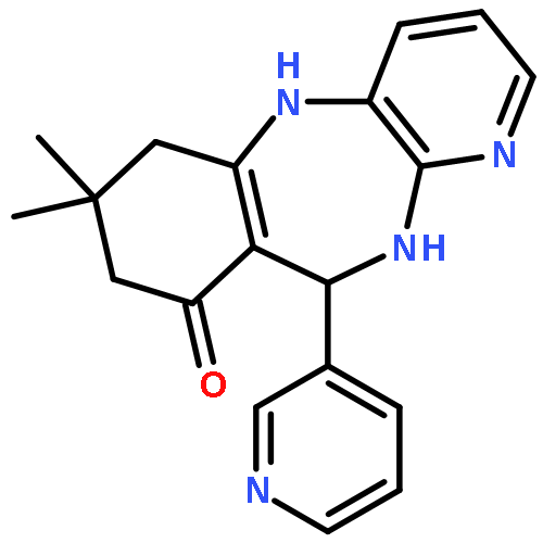 <br>7,7-Dimethyl-10-(pyridin-3-yl)-7,8,10,11-tetrahydro-5H-benzo[e]pyrido[2,3-b ][1,4]diazepin-9(6H)-one