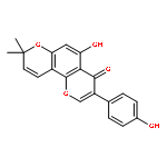 4H,8H-Benzo[1,2-b:3,4-b']dipyran-4-one,5-hydroxy-3-(4-hydroxyphenyl)-8,8-dimethyl-