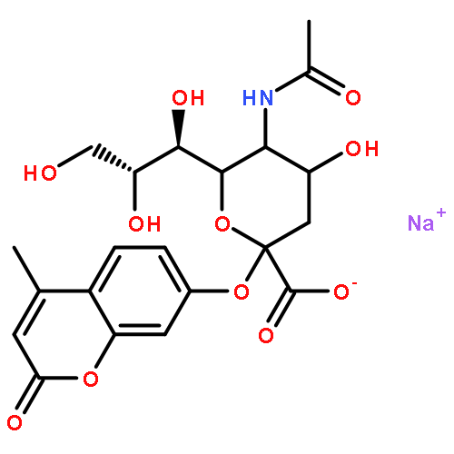 N-Acetyl-2-O-(4-methyl-2-oxo-2H-1-benzopyran-7-yl)-alpha-neuraminic acid monosodium salt