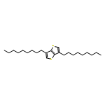 THIENO[3,2-B]THIOPHENE, 3,6-DINONYL-