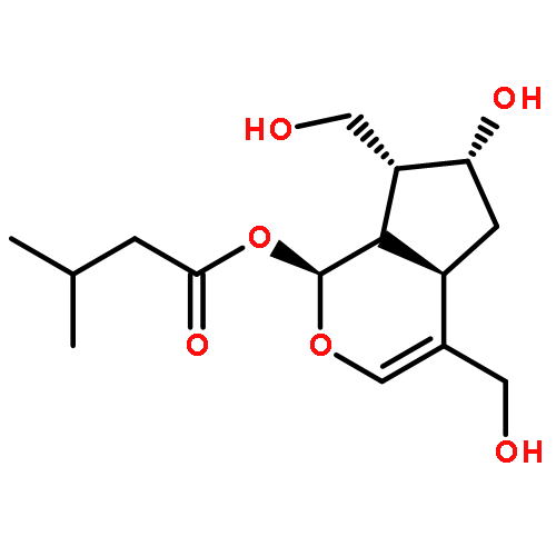 Butanoic acid,3-methyl-,(1S,4aS,6S,7S,7aS)-1,4a,5,6,7,7a-hexahydro-6-hydroxy-4,7-bis(hydroxymethyl)cyclopenta[c]pyran-1-ylester