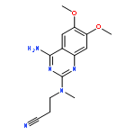 N-(4-AMINO-6,7-DIMETHOXYQUINAZOL-2-YL)-N-METHYL-2-CYANOETHYLAMINE 