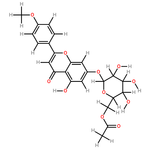 acacetin-7-O-(6''-acetyl)glucopyranoside