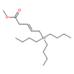 3-Pentenoic acid, 5-(tributylstannyl)-, methyl ester, (E)-