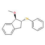 1H-Indene, 2,3-dihydro-1-methoxy-2-(phenylseleno)-, trans-