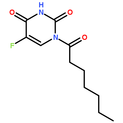 2,4(1H,3H)-PYRIMIDINEDIONE, 5-FLUORO-1-(1-OXOHEPTYL)-