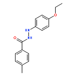 Benzoic acid, 4-methyl-, 2-(4-ethoxyphenyl)hydrazide