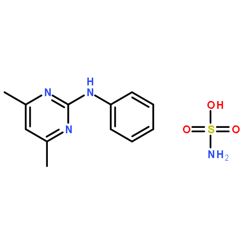 Sulfamic acid, compd. with 4,6-dimethyl-N-phenyl-2-pyrimidinamine
(1:1)