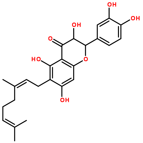 6-geranyl-3,3',4',5,7-pentahydroxyflavanone