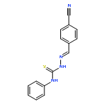 HYDRAZINECARBOTHIOAMIDE, 2-[(4-CYANOPHENYL)METHYLENE]-N-PHENYL-