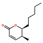 2H-PYRAN-2-ONE, 5,6-DIHYDRO-5-METHYL-6-PENTYL-, (5S,6S)-