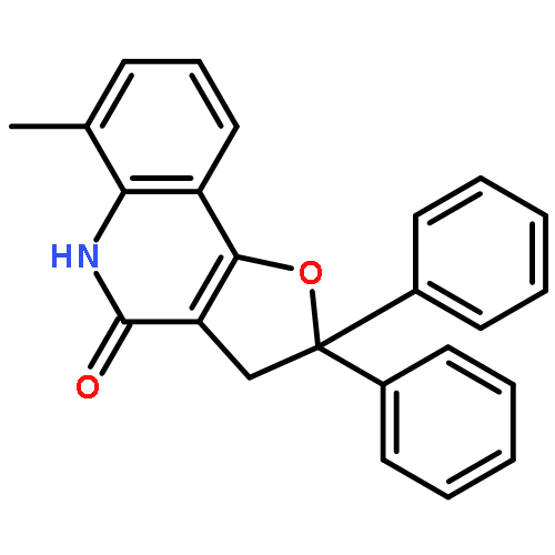 FURO[3,2-C]QUINOLIN-4(2H)-ONE, 3,5-DIHYDRO-6-METHYL-2,2-DIPHENYL-