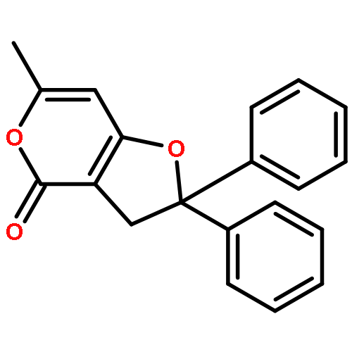 4H-FURO[3,2-C]PYRAN-4-ONE, 2,3-DIHYDRO-6-METHYL-2,2-DIPHENYL-