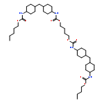 4-[[4-[[4-(PENTOXYCARBONYLAMINO)CYCLOHEXYL]METHYL]CYCLOHEXYL]CARBAMOYLOXY]BUTYL N-[4-[[4-(BUTOXYCARBONYLAMINO)CYCLOHEXYL]METHYL]CYCLOHEXYL]CARBAMATE 