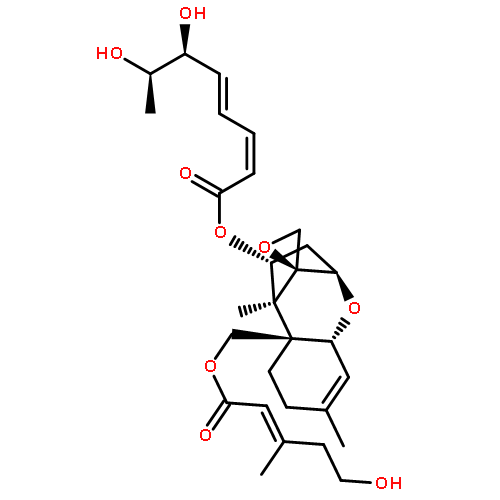 (4alpha)-15-{[(2E)-5-hydroxy-3-methylpent-2-enoyl]oxy}-12,13-epoxytrichothec-9-en-4-yl (2Z,4E,6S,7R)-6,7-dihydroxyocta-2,4-dienoate