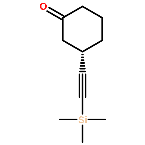 Cyclohexanone, 3-[(trimethylsilyl)ethynyl]-, (3S)-