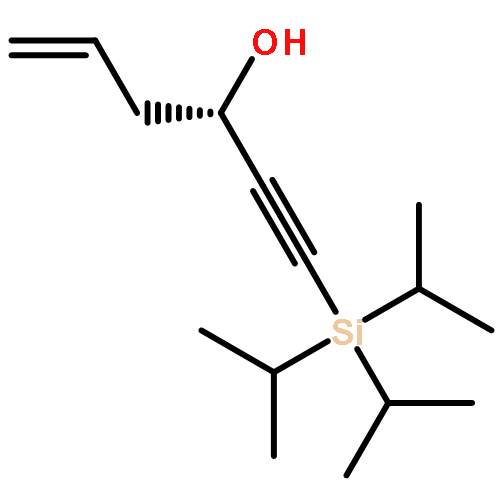 5-HEXEN-1-YN-3-OL, 1-[TRIS(1-METHYLETHYL)SILYL]-, (3S)-