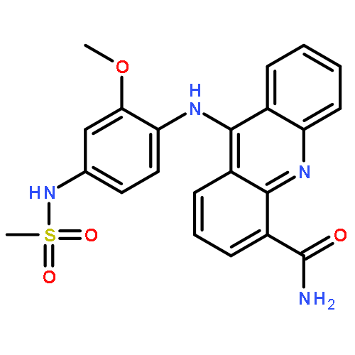 9-[4-(METHANESULFONAMIDO)-2-METHOXYANILINO]ACRIDINE-4-CARBOXAMIDE 