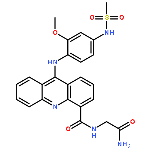 N-(2-amino-2-oxoethyl)-9-({2-methoxy-4-[(methylsulfonyl)amino]phenyl}amino)acridine-4-carboxamide