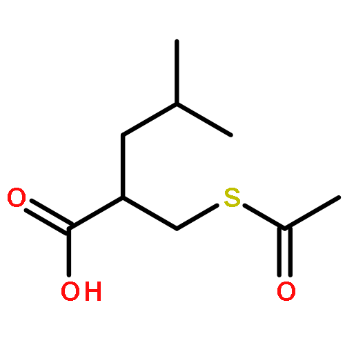 Pentanoic acid, 2-[(acetylthio)methyl]-4-methyl-