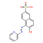 (5Z)-6-OXO-5-(PYRIDIN-2-YLHYDRAZINYLIDENE)NAPHTHALENE-2-SULFONIC ACID 