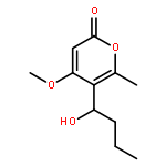 2H-Pyran-2-one, 5-(1-hydroxybutyl)-4-methoxy-6-methyl-