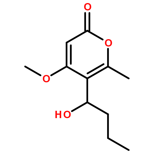 2H-Pyran-2-one, 5-(1-hydroxybutyl)-4-methoxy-6-methyl-